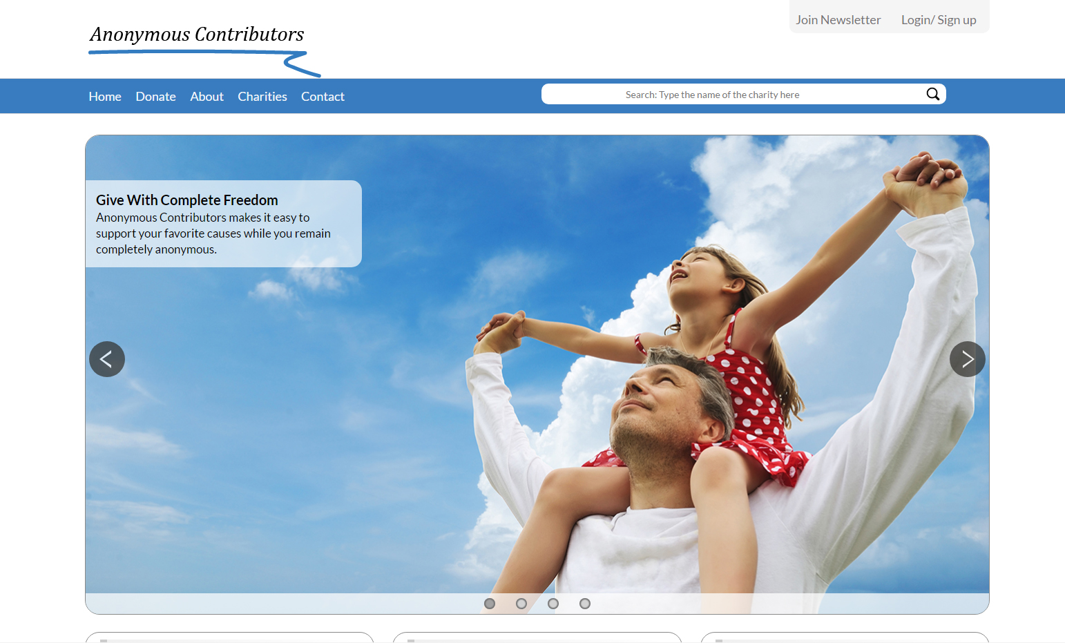 Daughter on father's shoulders looking up a beautiful blue sky